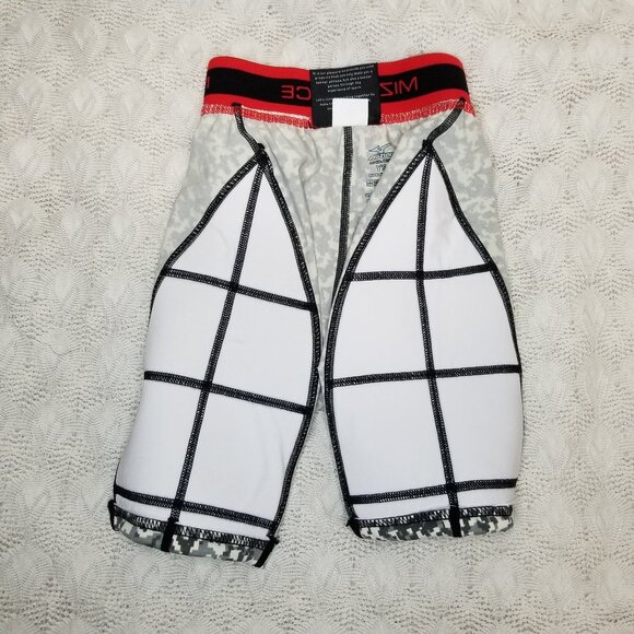 MIZUNO PERFORMANCE baseball shorts SLIDING gray camo sz YS youth PADDED SIDES - Picture 11 of 12